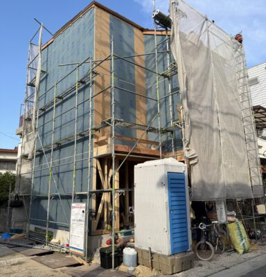 上棟後、お施主様の棟梁挨拶と初現場打合せ👷🏻‍♂️